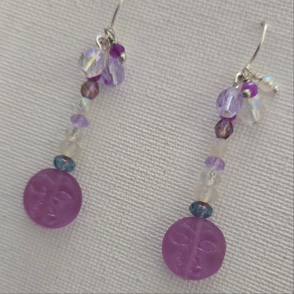 Spring moon earrings