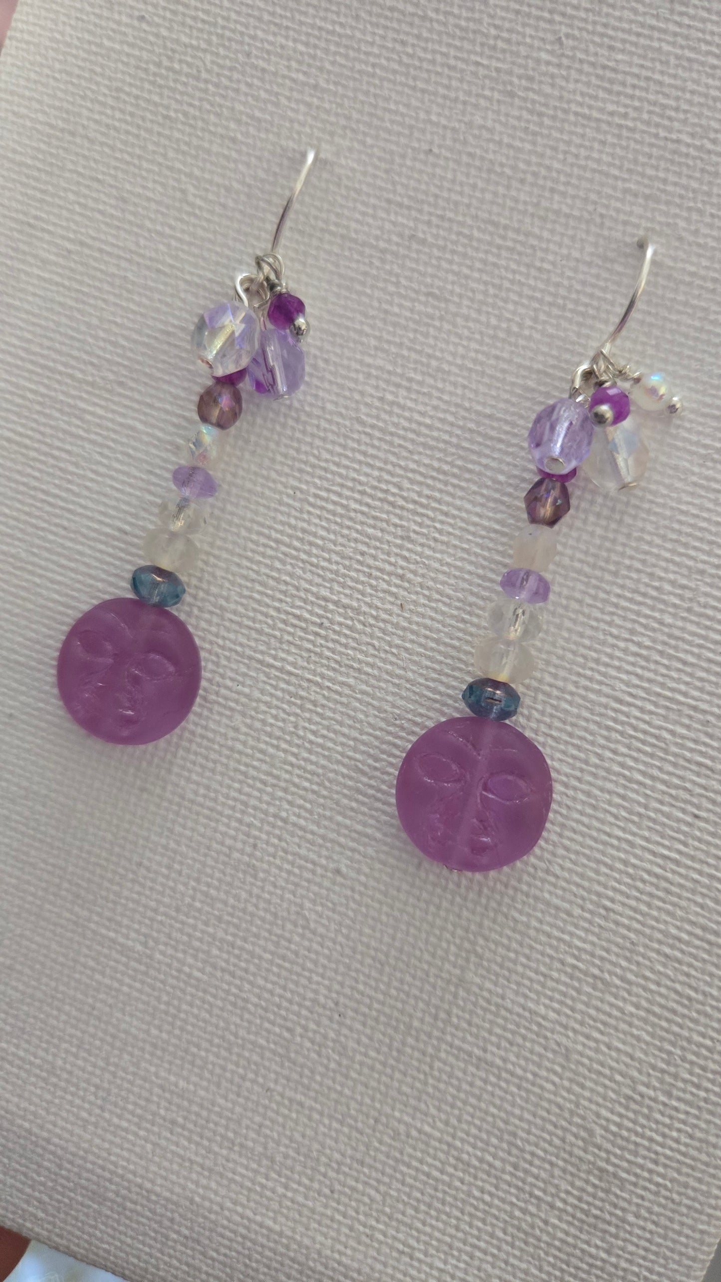 Spring moon earrings
