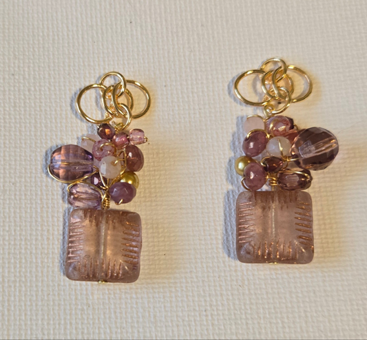 Sunset bouquet earrings