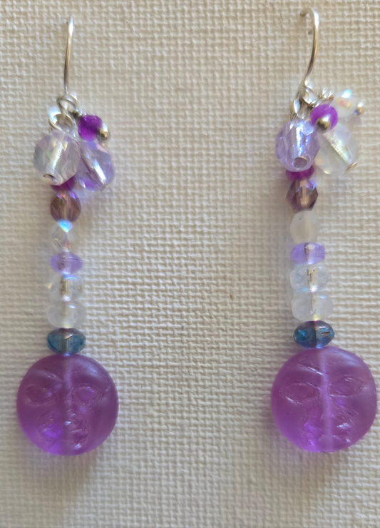 Spring moon earrings