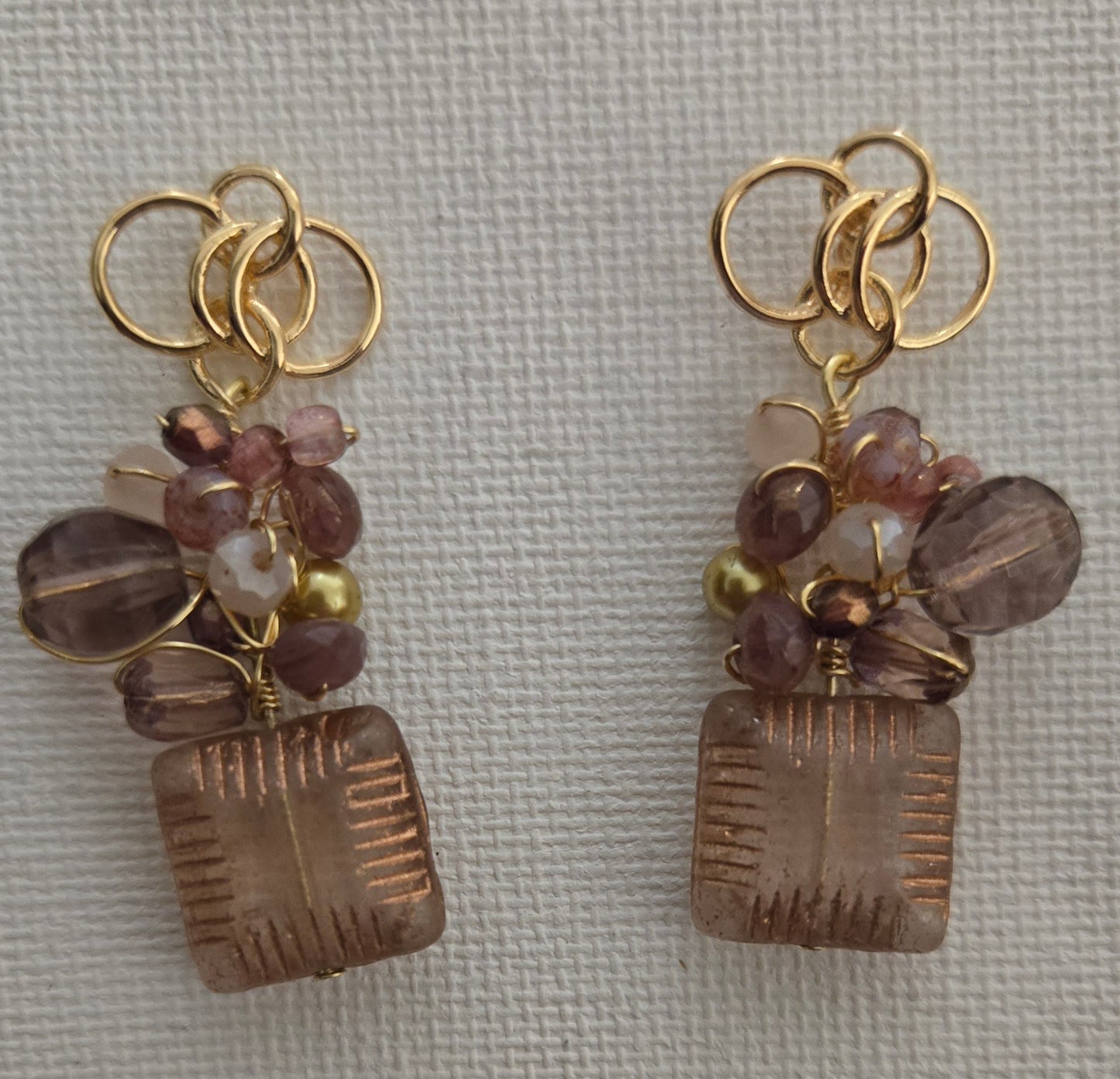 Sunset bouquet earrings